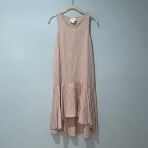 Maeve Linen Sun Dress Hi Lo Mauve Color Sz XS Romantic Summer Vacation